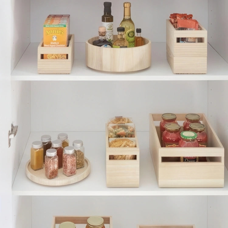 Wooden Rotating Cupboard Organiser - Image 3