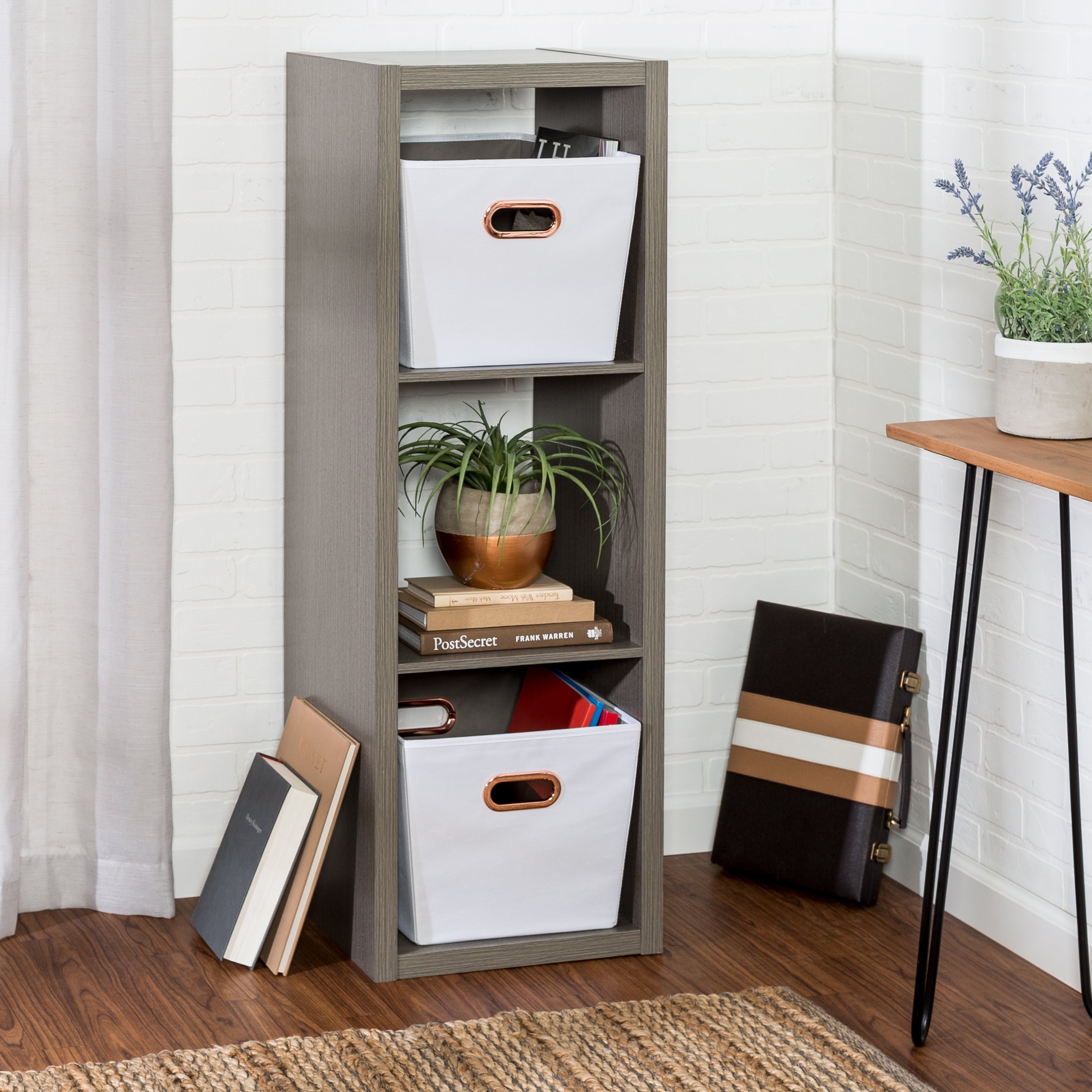 Laminate 3-Cube Organizer - Gray - Image 3