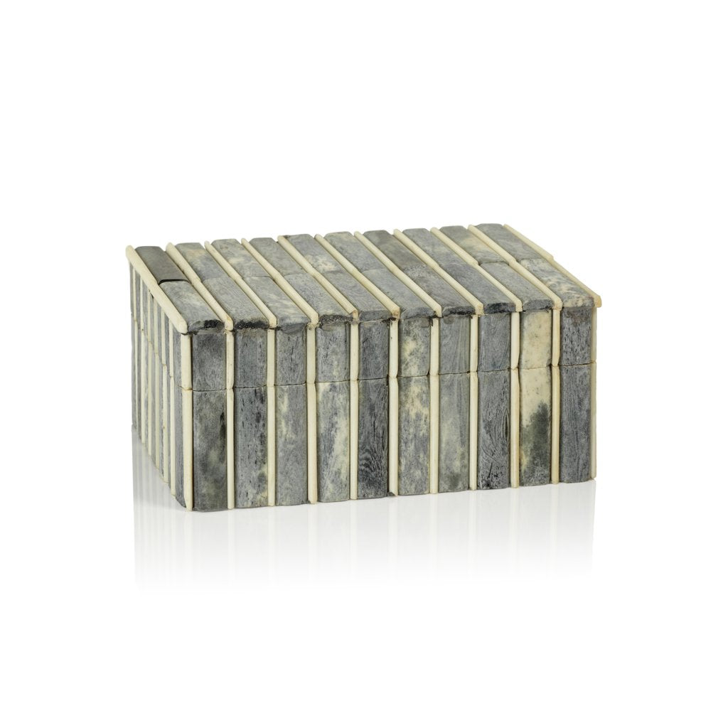 Gray Inlaid Bone Storage Box - Image 2