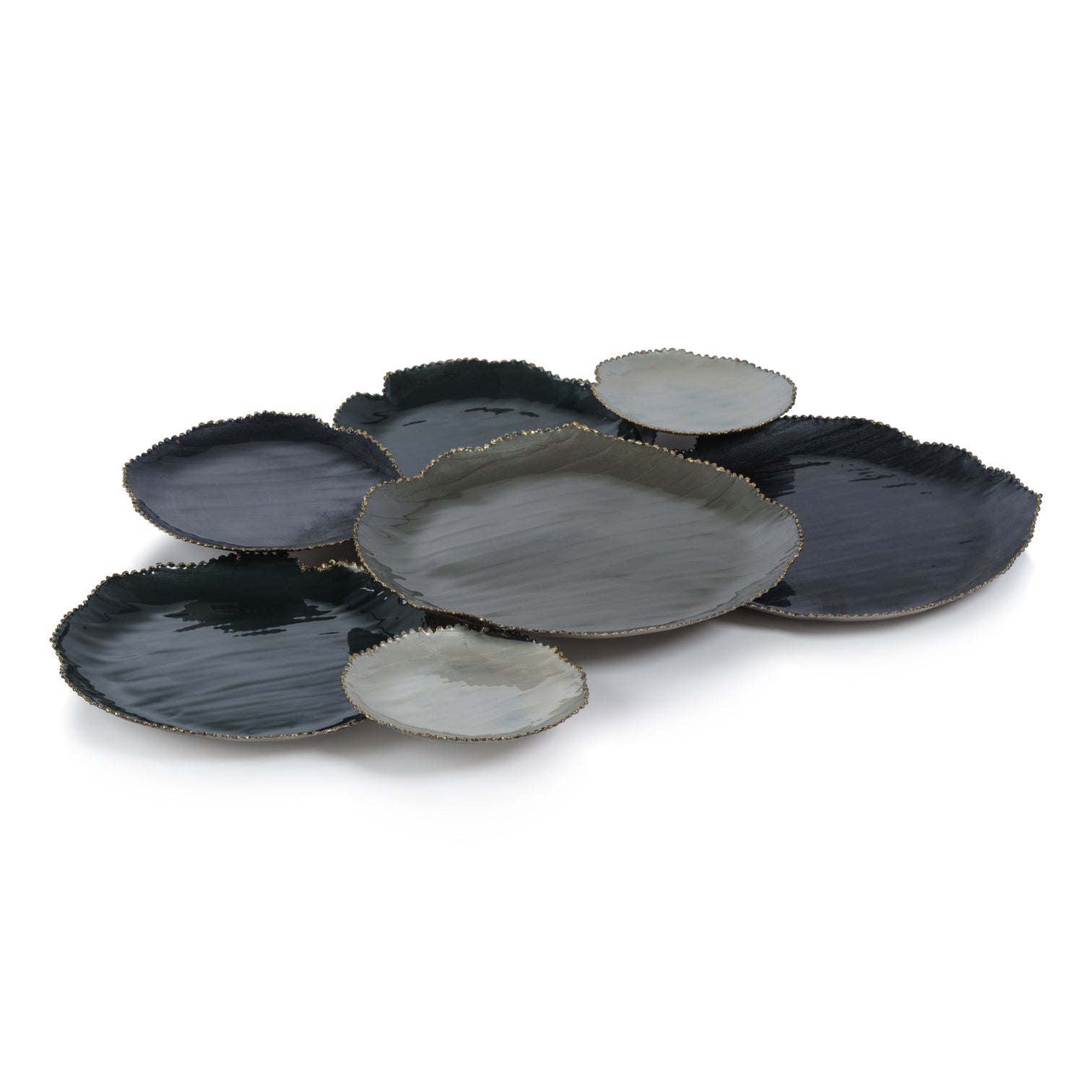 Enameled Seven Section Serving Tray - Image 2