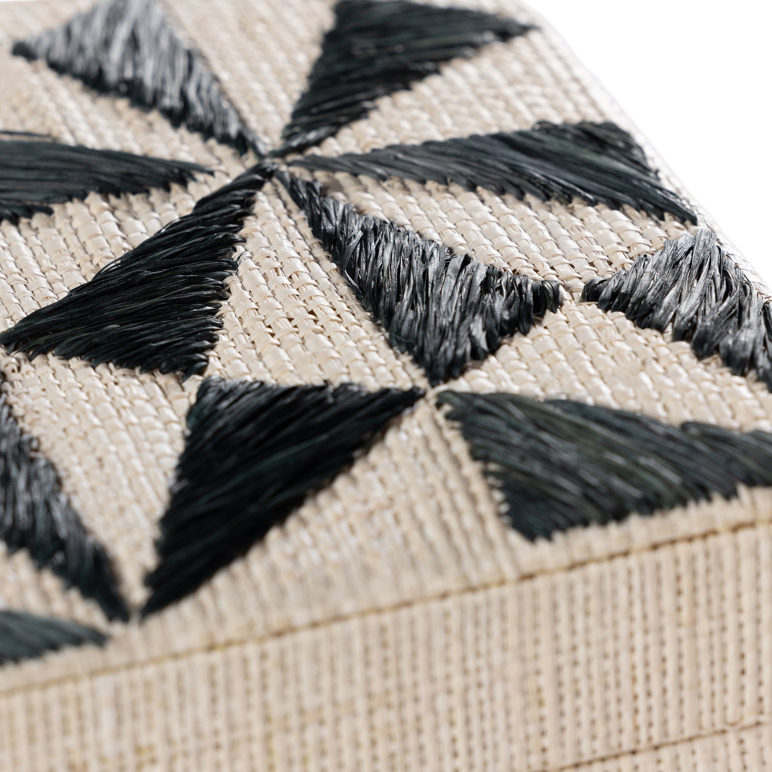 Natural Fiber Raffia Storage Box - Image 2