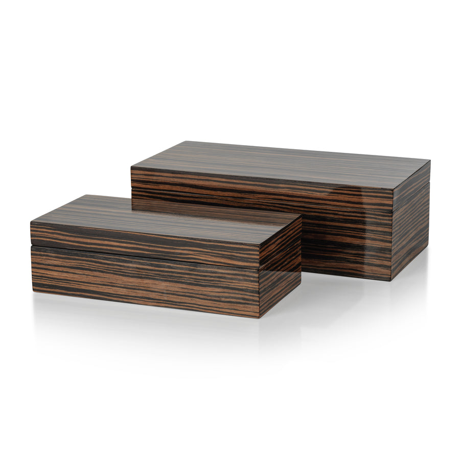 Ebony Veneer Storage Box - Image 3