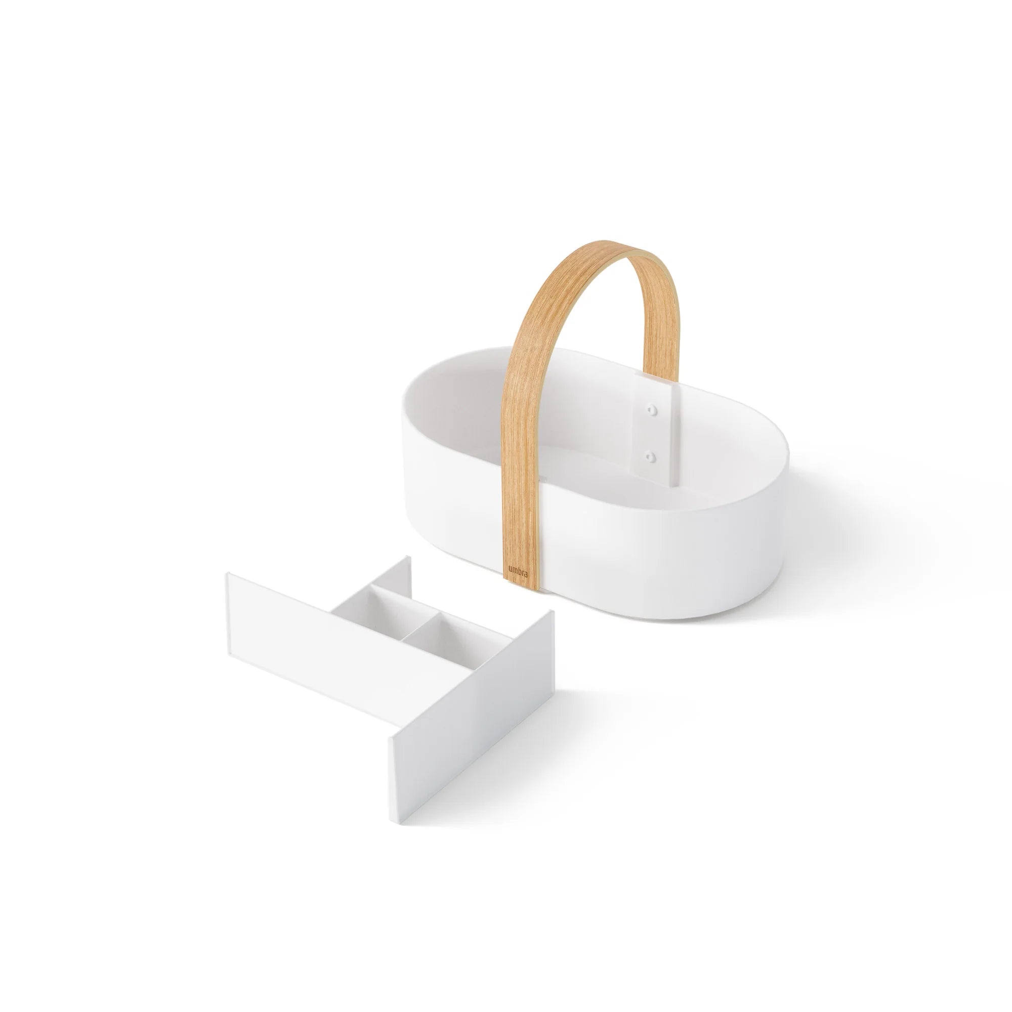 Wood-Accent Countertop Storage Caddy - Image 6