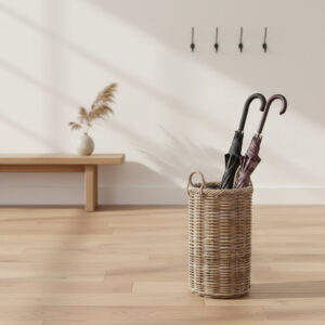 Rattan Umbrella Stand Round