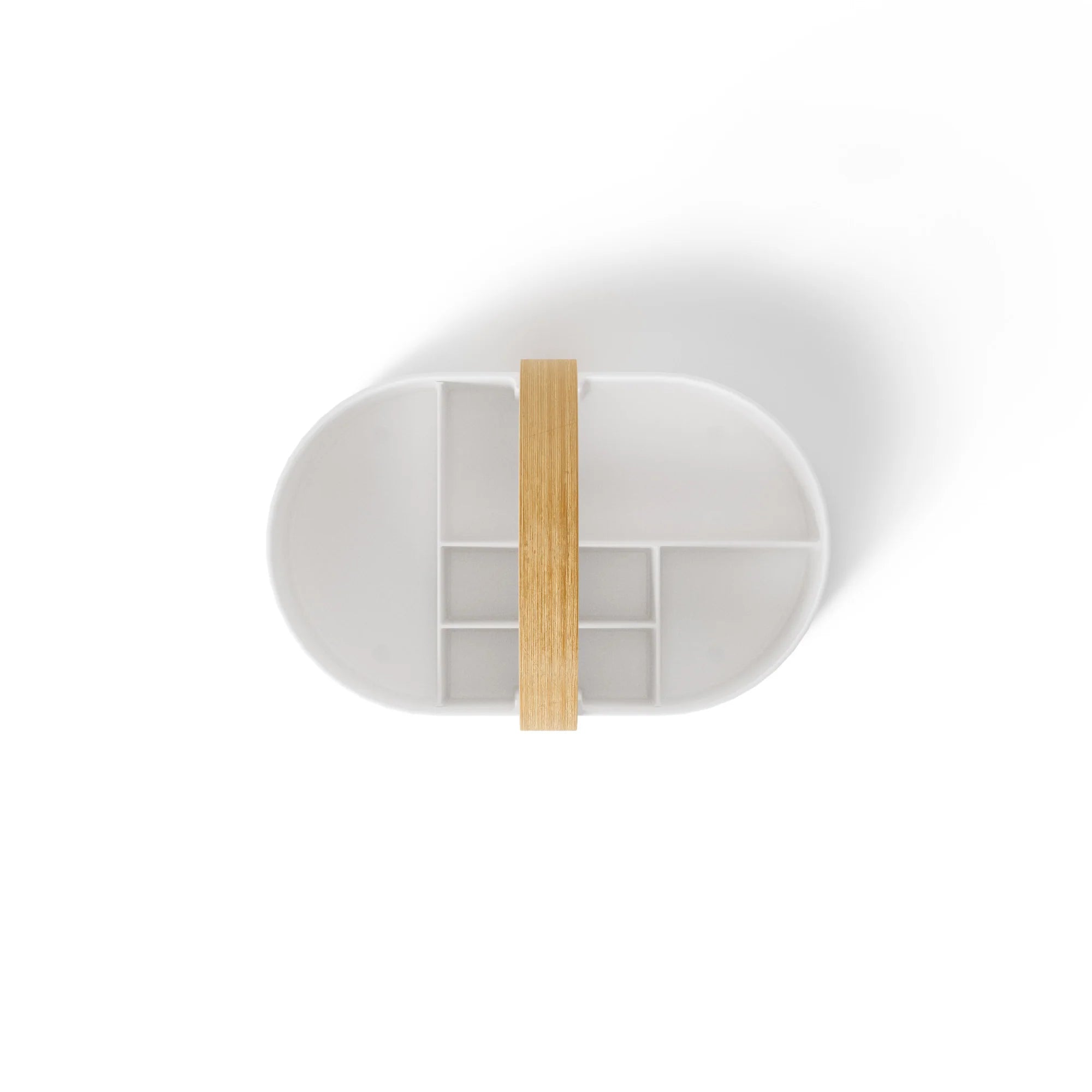 Wood-Accent Countertop Storage Caddy - Image 7